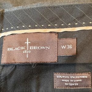 Black Brown men’s wool cashmere slacks size 36